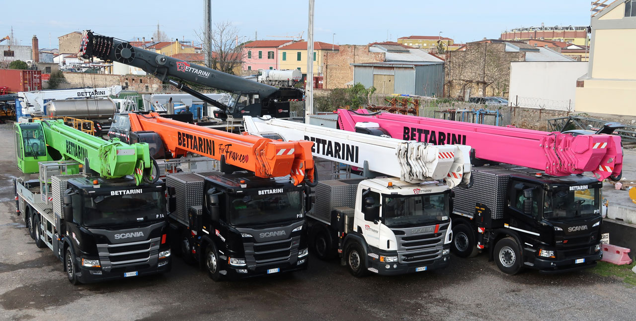 la gamma alta delle piattaforme Autocarrate di Betterini Autogru